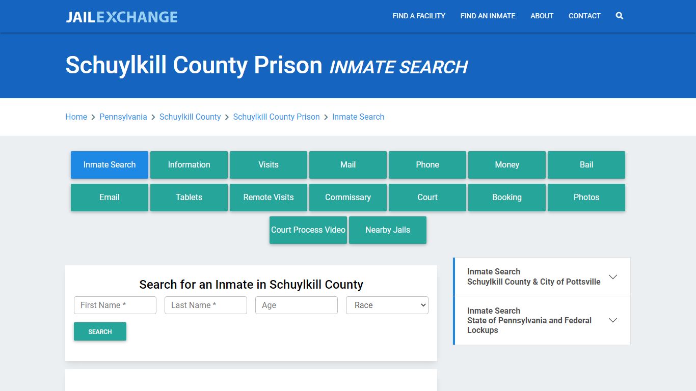 Schuylkill County Prison, PA Inmate Search: Roster & Mugshots